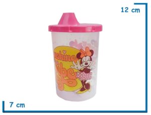 MINNIE MOUSE VASO TAPA TOMADORA
