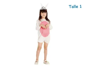 DISFRAZ TALLE 1 CONEJO PANZA ROSA
