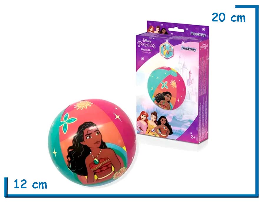 BESTWAY DISNEY PRINCESAS PELOTA INFLABLE 51CM