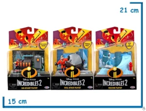 INCREIBLES 2 ESCENARIO CON PERSONAJE