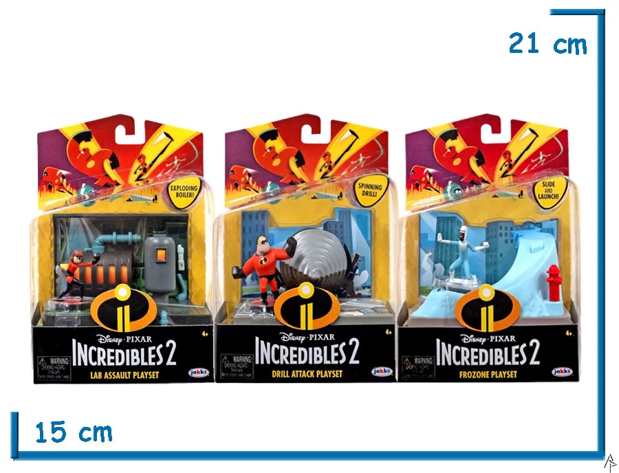 INCREIBLES 2 ESCENARIO CON PERSONAJE