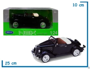 WELLY 1.24 1936 FORD DELUXE CABRIOLET