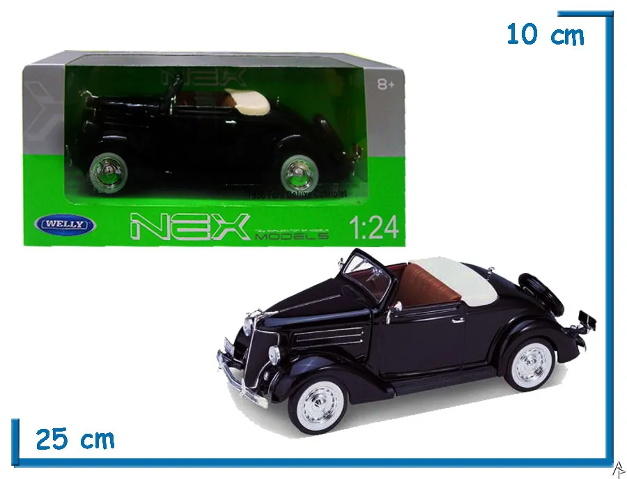 WELLY 1.24 1936 FORD DELUXE CABRIOLET