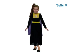 DISFRAZ TALLE 0 FROZEN II ANNA NEGRO ECONOMICO
