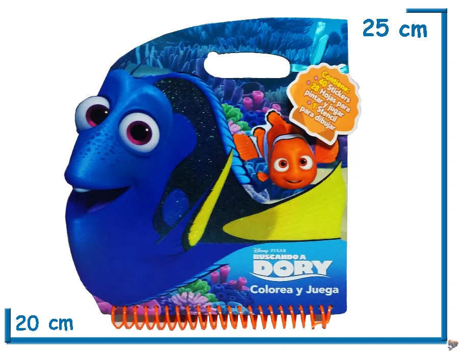 LIBRO COLOREA Y JUEGA DORY