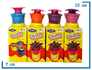 SMOOSHI FLORES CON 2 POTES EN CAJA