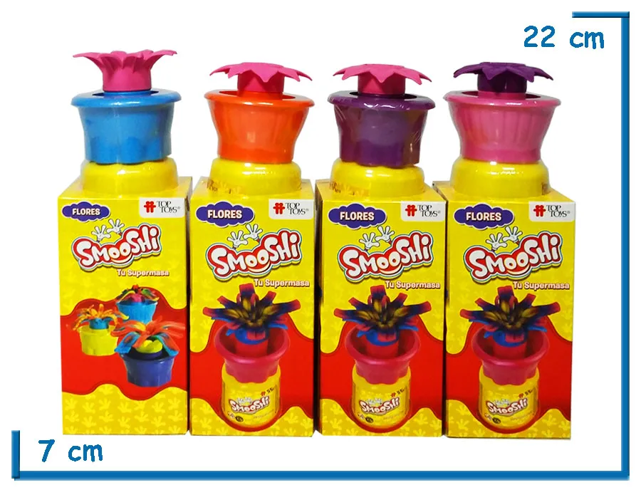 SMOOSHI FLORES CON 2 POTES EN CAJA