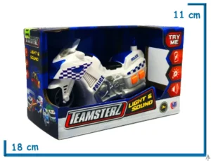 TEAMSTERZ MOTO POLICIA CON LUZ Y SONIDO