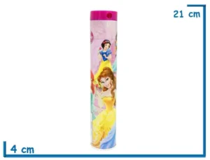 COLORES EN TUBO PRINCESAS CON SACAPUNTAS