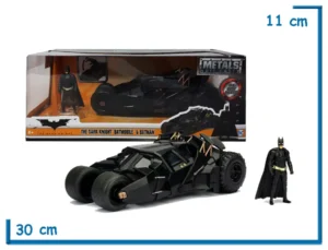 JADA METALS THE DARK KNIGHT BATMOBILE & BATMAN 1.24