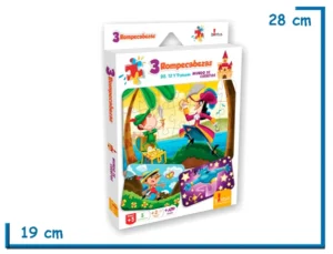 PUZZLE X3 MUNDO DE CUENTOS 28 12 9 PZS
