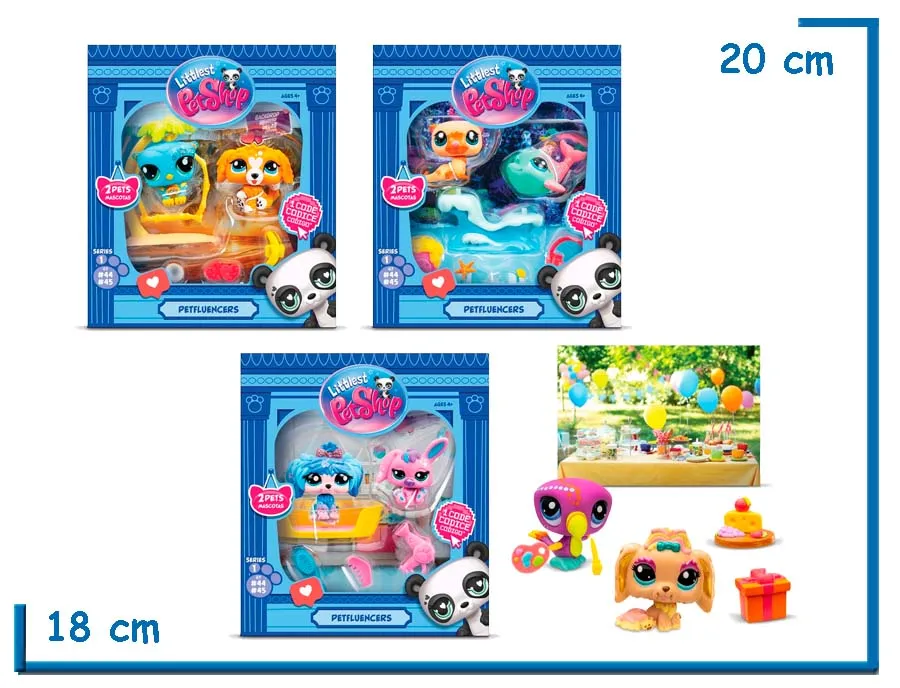 LITTLEST PET SHOP PETFLUENCER PAIRS SURTIDO W2