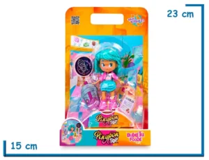 FAMOSA PINYPON TOP BUBBLE TEA FOODIE FIGURA CON ACCESORIOS
