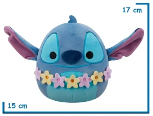 SQUISHMALLOWS DISNEY STITCH CON FLORES 17CM