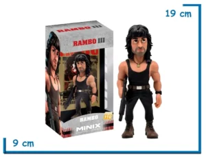 MINIX RAMBO (MACHINE GUN) RAMBO III FIGURA DE VINILO