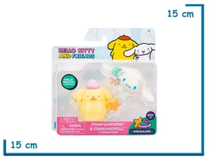 JAZWARES POMPOMPURIN (STAR) & CINNAMOROLL HELLO KITTY & FRIENDS