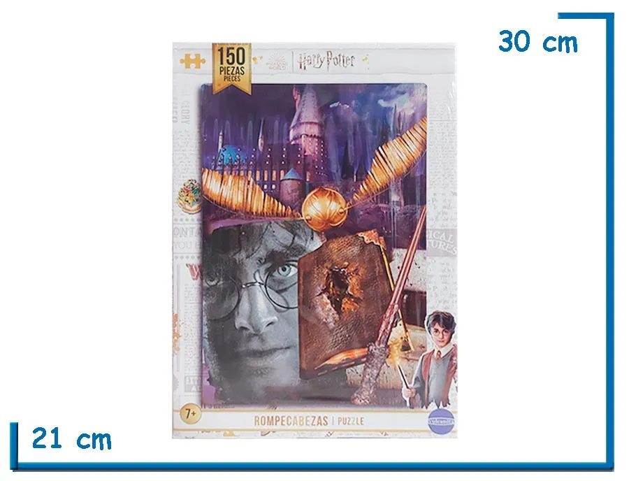2X1 VULCANITA HARRY POTTER PUZZLE 150 PZS SNITCH