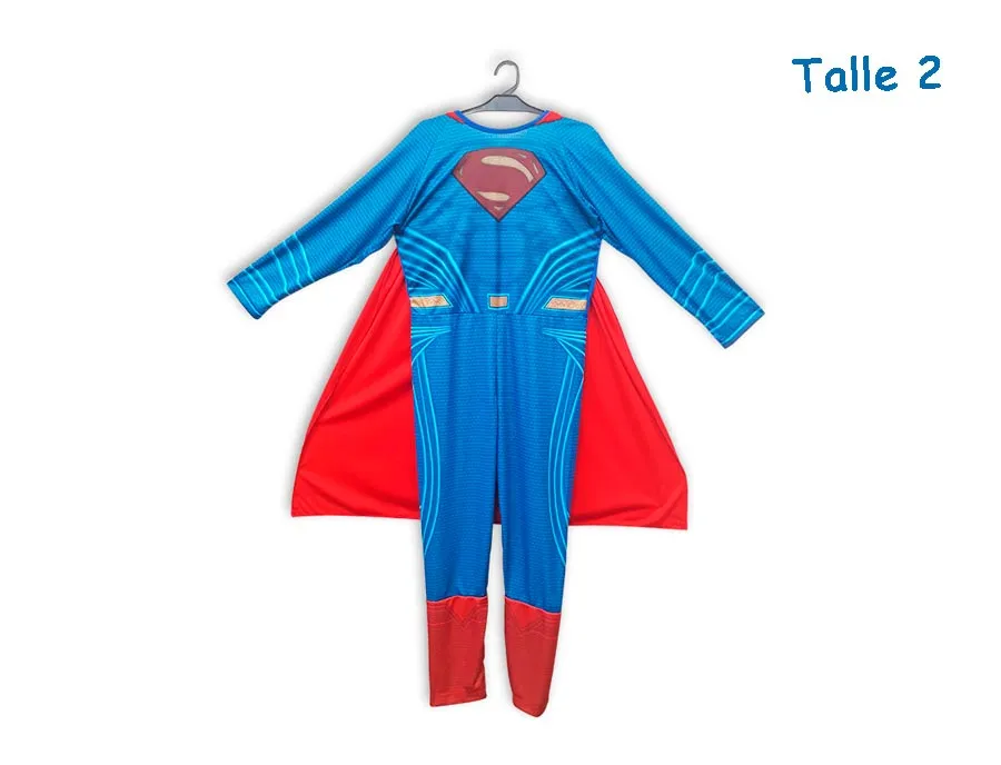 DISFRAZ TALLE 2 SUPERMAN JUSTICE LEAGUE CLASICO