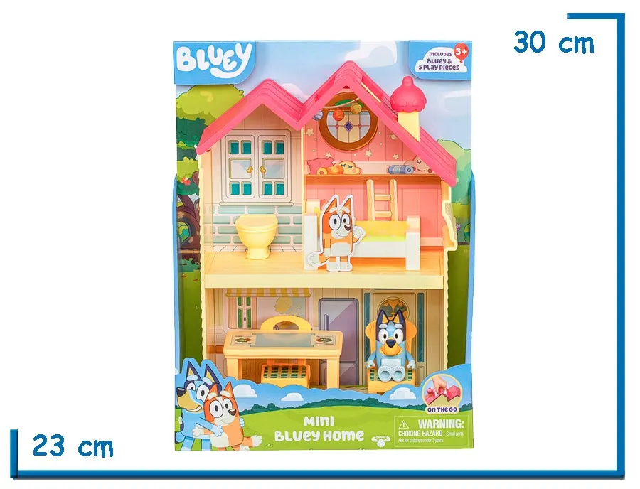 MOOSE BLUEY MINI BLUEY HOME CASA CON ACCESORIOS Y FIGURA