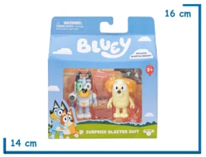 MOOSE BLUEY & CHUCKY SURPRISE BLASTER SUIT 2-PACK BLUEY