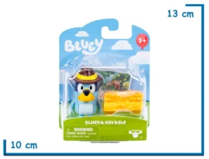 MOOSE BLUEY BLUEY & HAY BALE FIGURA CON ACCESORIO