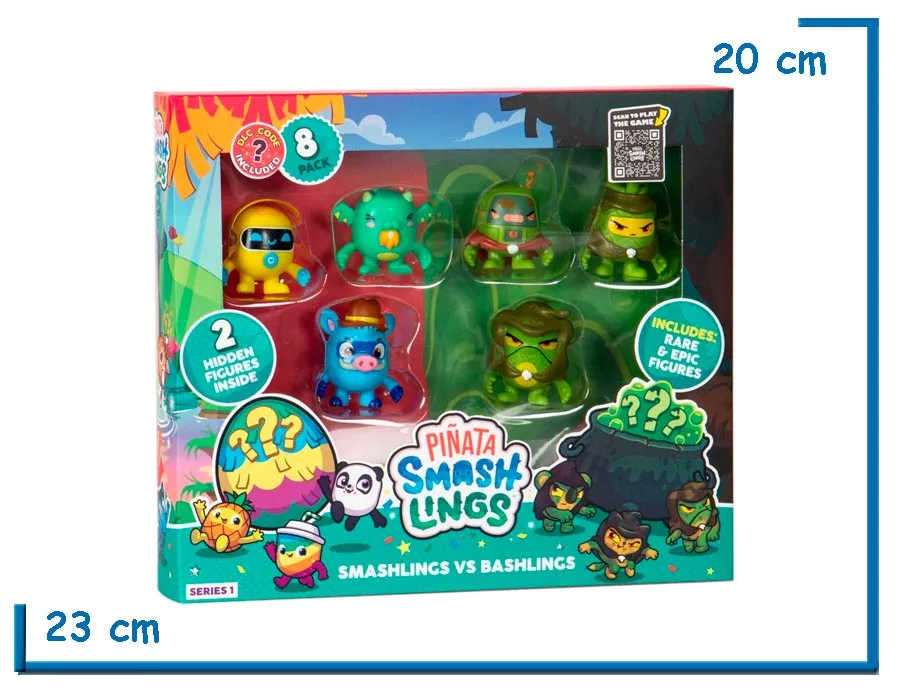 PMI PIÑATA SMASHLINGS JABALI SMASHLINGS VS BASHLINGS PACK X8