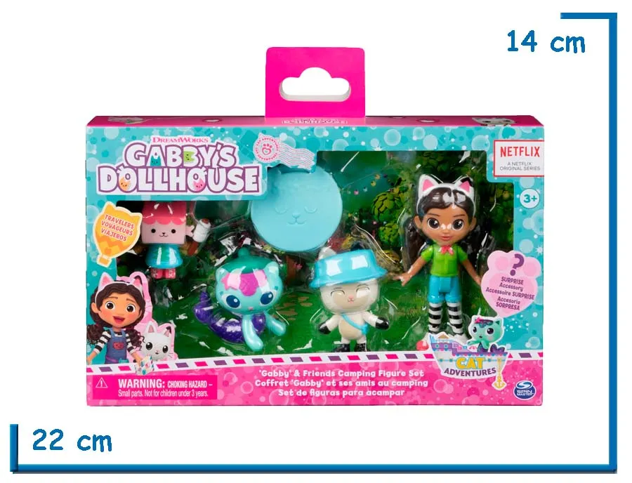 SPIN MASTER GABBY & FRIENDS CAMPING FIGURE SET GABBYS DOLLHOUSE