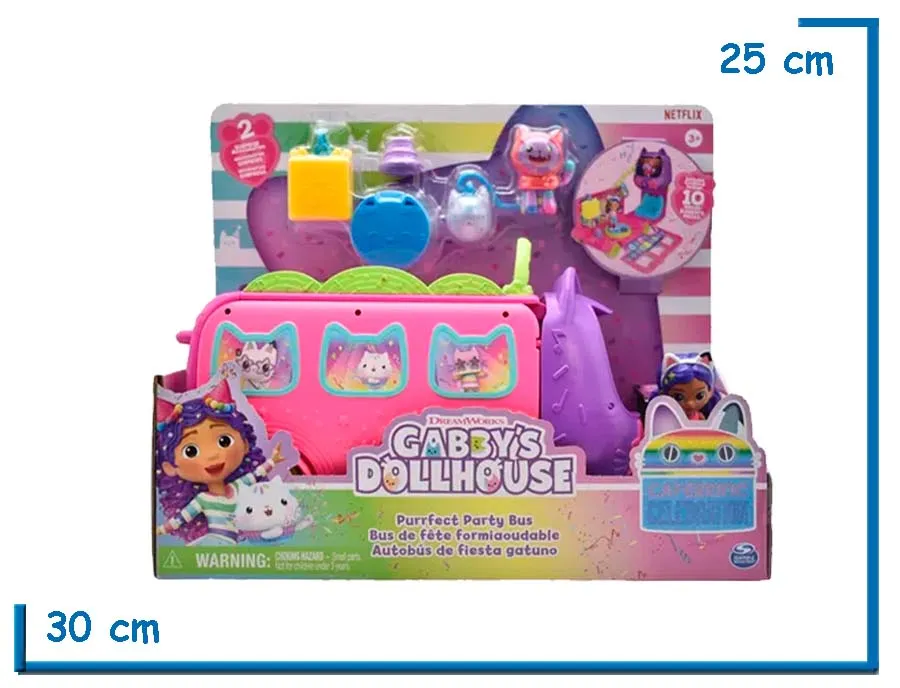 SPIN MASTER PURRFECT PARTY BUS GABBYS DOLLHOUSE