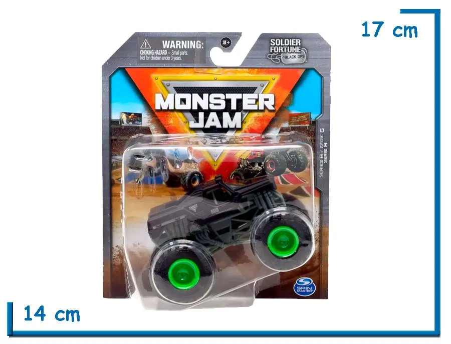 SPIN MASTER SOLDIER OF FORTUNE (BO) TRUE METAL 1.64 MONSTER JAM