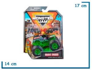 SPIN MASTER GRAVE DIGGER NEGRO TRUE METAL 1.64 MONSTER JAM