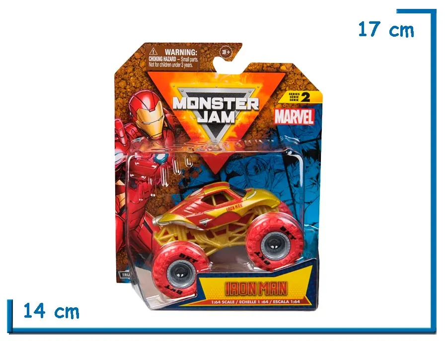SPIN MASTER IRON MAN TRUE METAL 1.64 MONSTER JAM