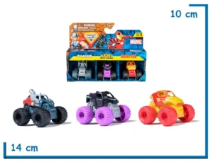 SPIN MASTER THOR BLACK PANTHER & IRON MAN MINI BUNDLE MONSTER JAM