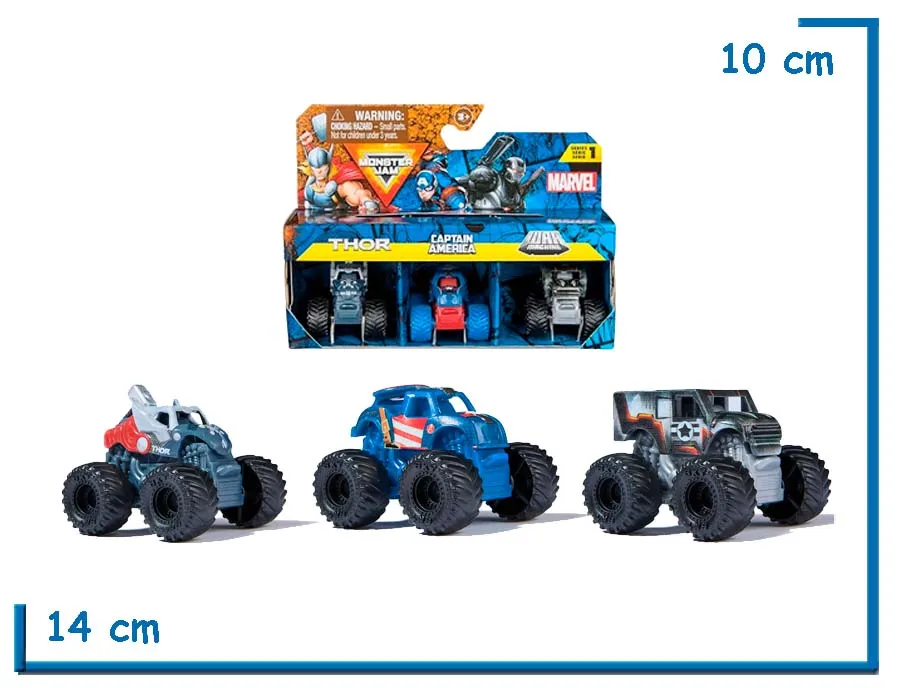SPIN MASTER THOR CAPI & WAR MACHINE MINI BUNDLE MONSTER JAM