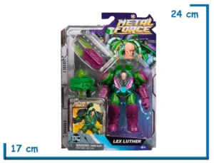 SPIN MASTER LEX LUTHOR FIGURA CON ACCESORIOS 10CM DC METAL FORCE