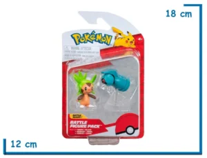 JAZWARES POKEMON CHESPIN & BELDUM BATTLE FIGURE