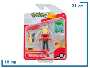 JAZWARES MORPEKO RABOOT BULBASAUR BATTLE FIGURE SET POKEMON