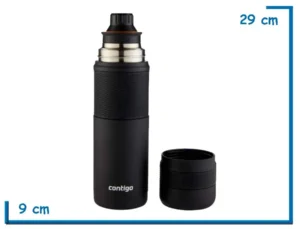 CONTIGO TERMO THERMALOCK BLACK POWDER COAT 739ML