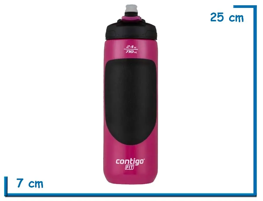 CONTIGO BOTELLA FIT AUTOSPOUT SQUEEZE GRAPE 710ML