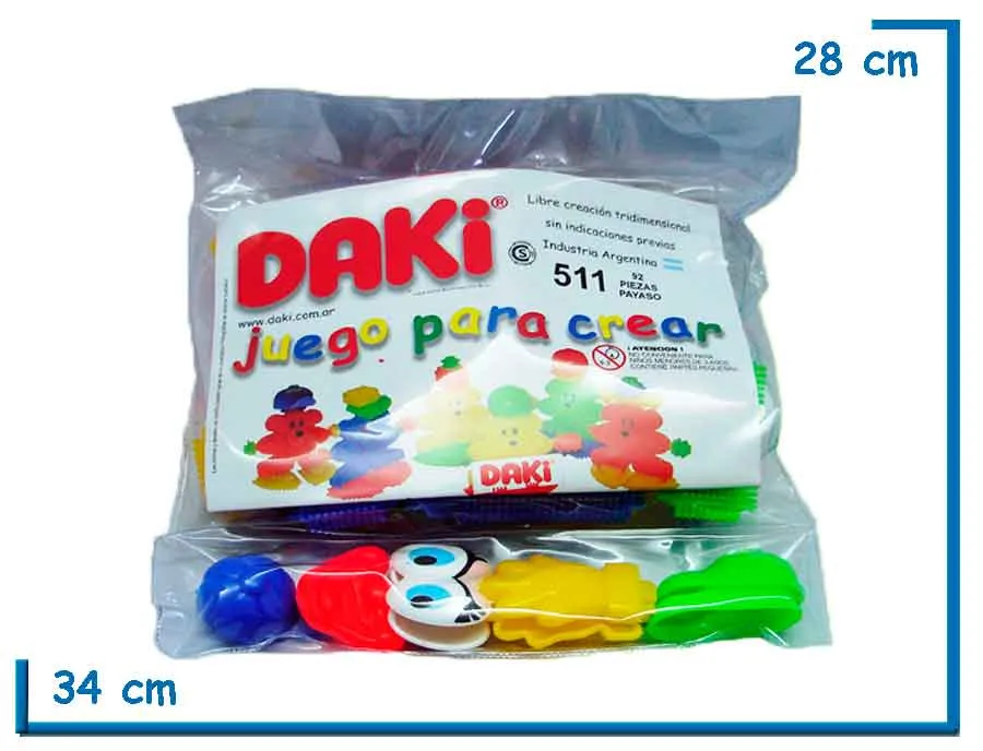 DAKI POR 92 PIEZAS CON PAYASOS