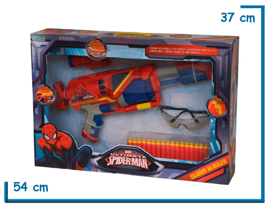 SPIDERMAN STORM BLASTER CON LUZ