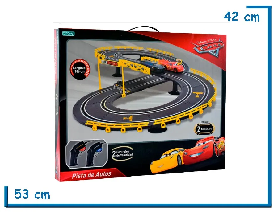 CARS PISTA DE AUTOS CON 2 CONTROLES