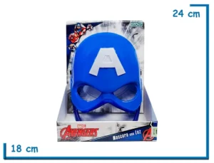 AVENGERS CAPTAIN AMERICA MASCARA CON LUZ