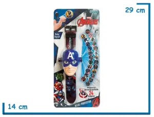 AVENGERS CAPTAIN AMERICA RELOJ PROYECTOR DIGITAL