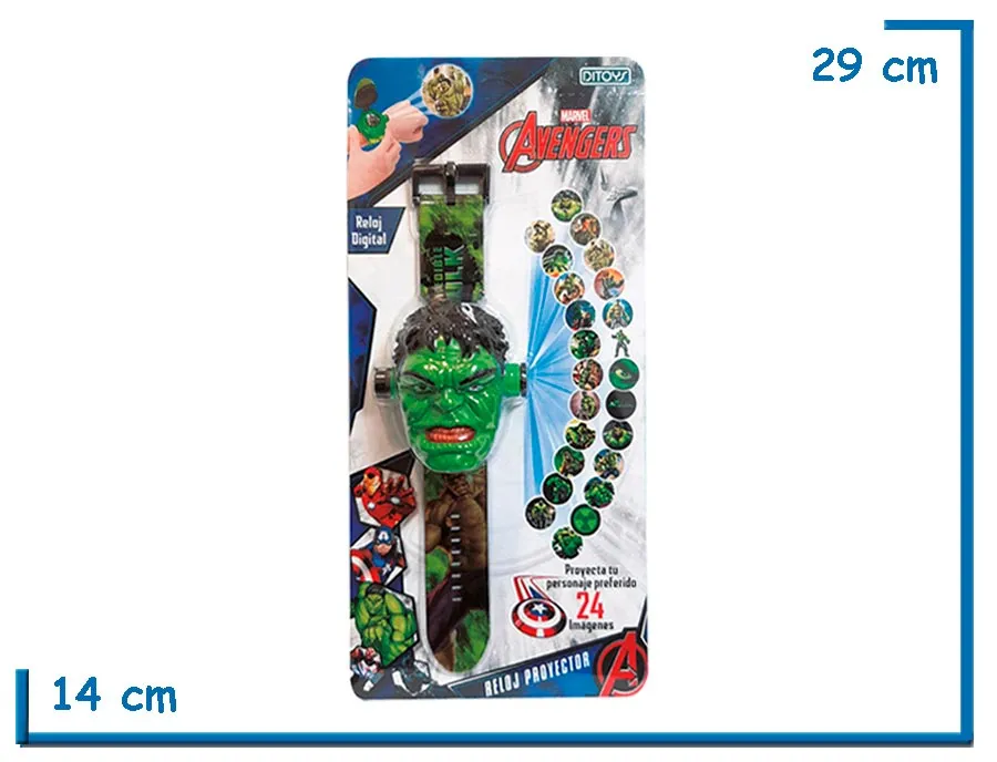 AVENGERS THE HULK RELOJ PROYECTOR DIGITAL