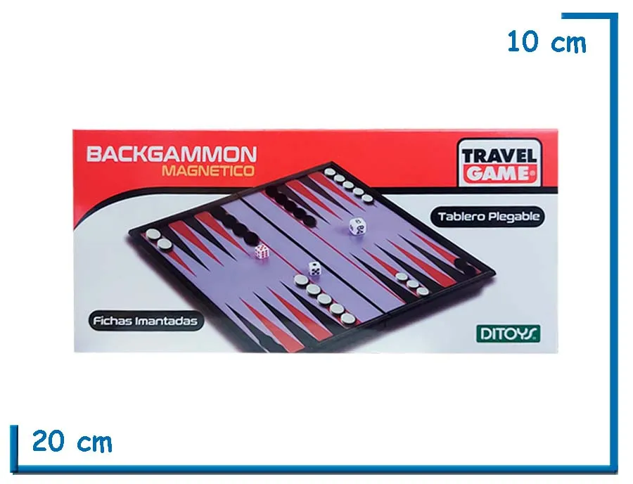 BACKGAMMON MAGNETICO TRAVEL GAME