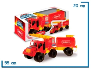 CUARTEL DE BOMBEROS CAMION CON CISTERNA EN CAJA