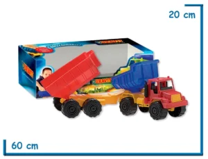 CAMION CHICO CON VOLQUETE EN CAJA