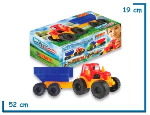 TRACTOR CHICO CON ACOPLADO EN CAJA