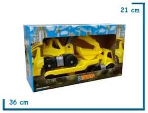 SET MINI CAMION MOSQUITO CON RETROEXCAVADORA