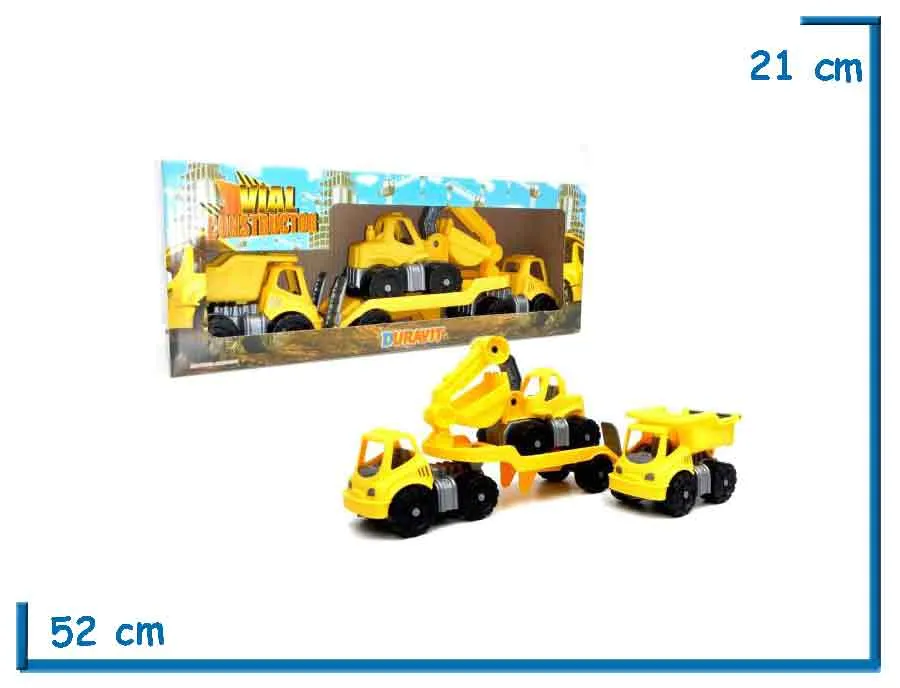 CAMION TRAILER CON 2 AUTOS
